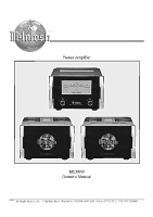 McIntosh MC-2KW - Owners manual 